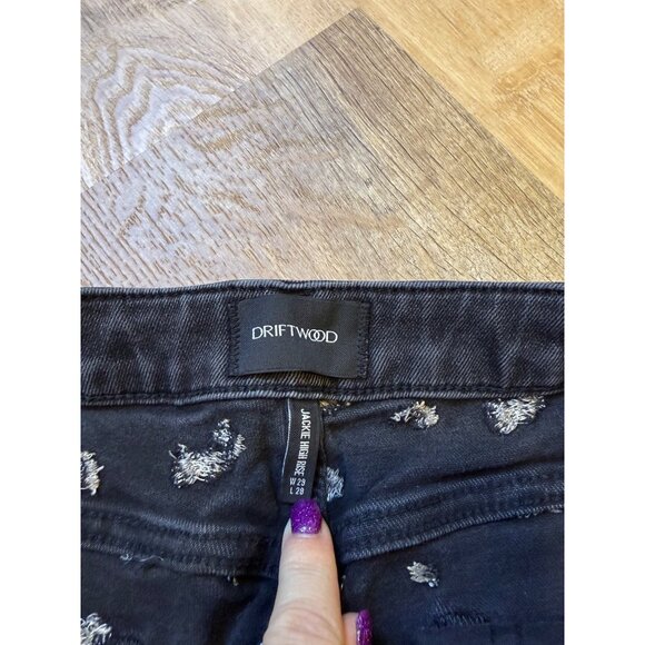 Driftwood Womens Jackie High Rise Cheetah Embroidery 29 - Picture 4 of 9